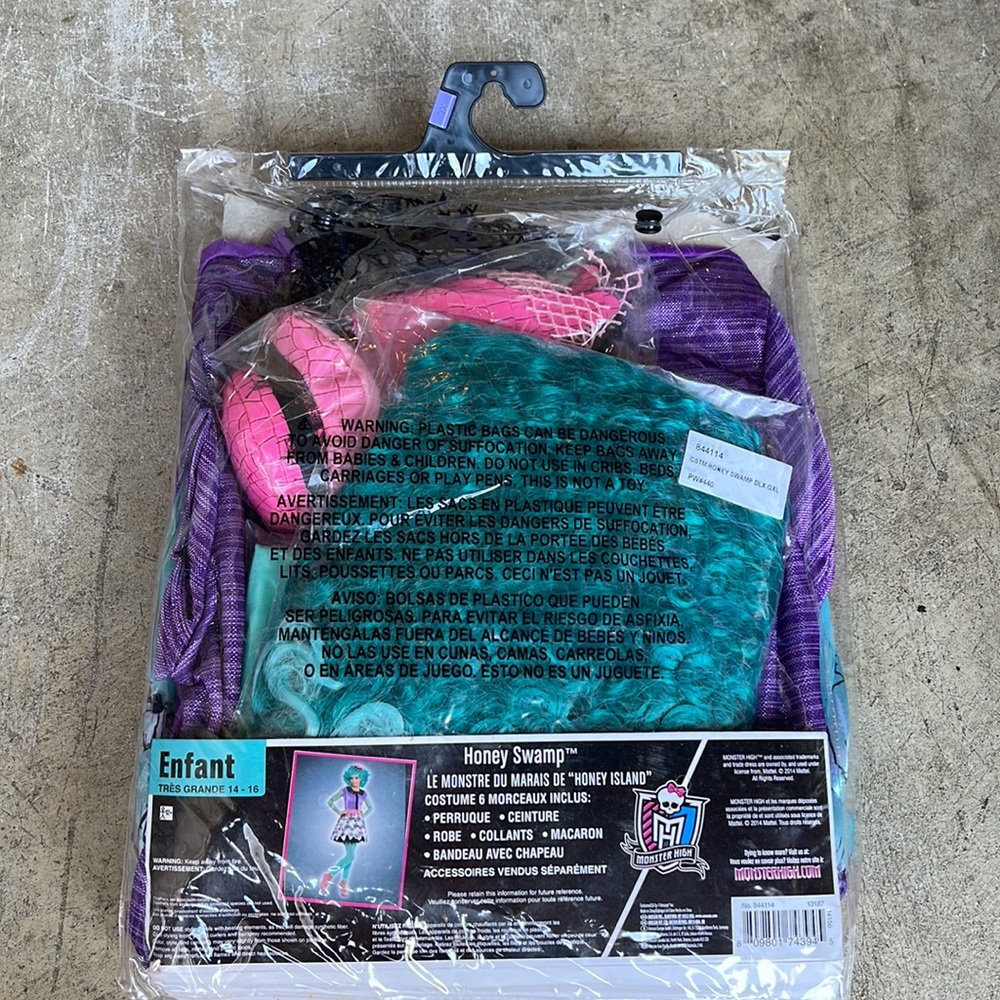 Monster High: Honey Swamp Kids Costume! New! - Picture 8 of 10